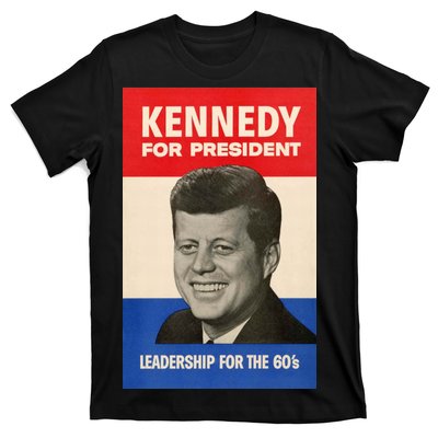 John F. Kennedy 1960 Campaign Vintage Poster T-Shirt