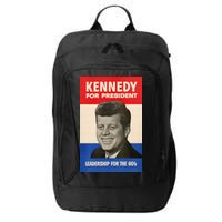 John F. Kennedy 1960 Campaign Vintage Poster City Backpack