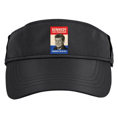 John F. Kennedy 1960 Campaign Vintage Poster Adult Drive Performance Visor