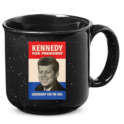 John F. Kennedy 1960 Campaign Vintage Poster 15oz Campfire Ceramic Mug