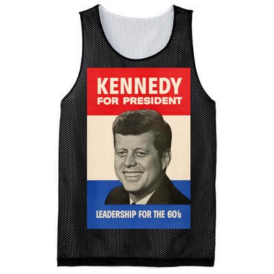 John F. Kennedy 1960 Campaign Vintage Poster Mesh Reversible Basketball Jersey Tank