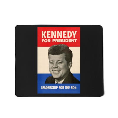 John F. Kennedy 1960 Campaign Vintage Poster Mousepad