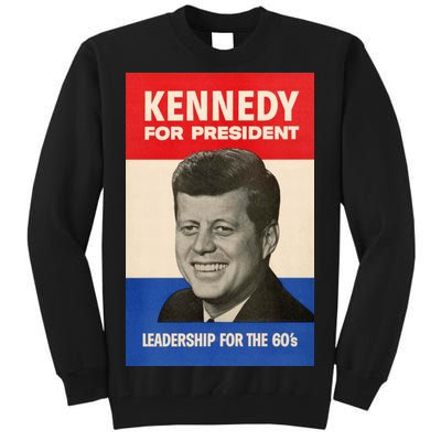 John F. Kennedy 1960 Campaign Vintage Poster Tall Sweatshirt