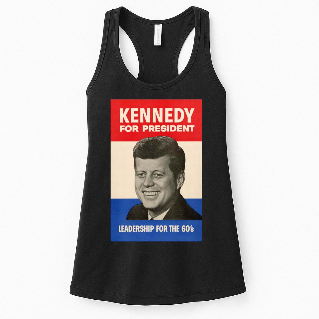 John F. Kennedy 1960 Campaign Vintage Poster Womens Tank Top