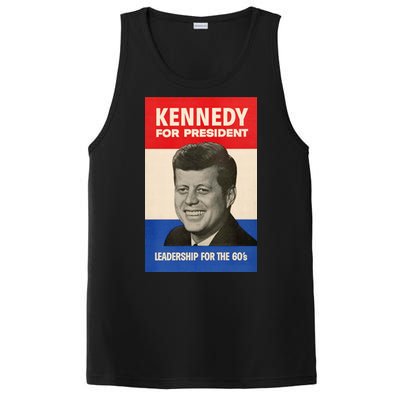 John F. Kennedy 1960 Campaign Vintage Poster PosiCharge Competitor Tank