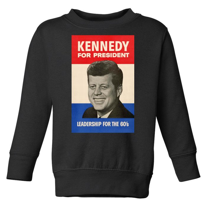 John F. Kennedy 1960 Campaign Vintage Poster Toddler Sweatshirt