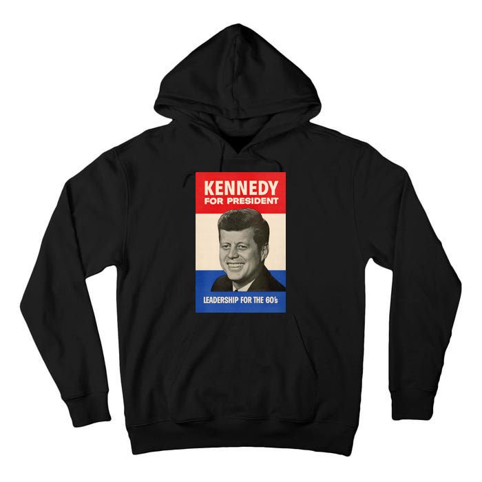 John F. Kennedy 1960 Campaign Vintage Poster Tall Hoodie