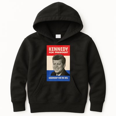 John F. Kennedy 1960 Campaign Vintage Poster Kids Hoodie