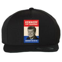 John F. Kennedy 1960 Campaign Vintage Poster Wool Snapback Cap