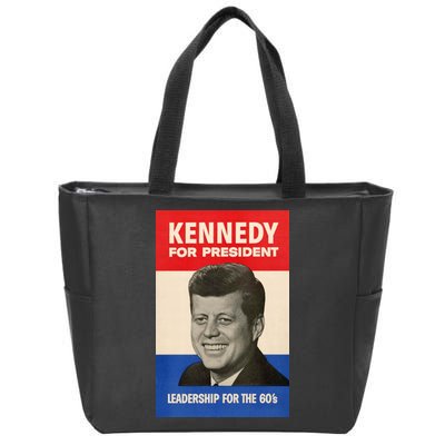 John F. Kennedy 1960 Campaign Vintage Poster Zip Tote Bag