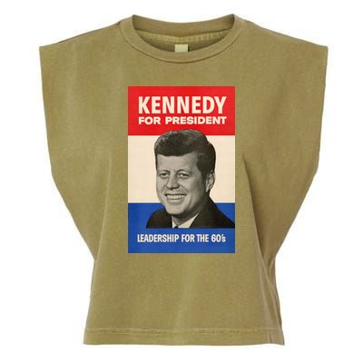 John F. Kennedy 1960 Campaign Vintage Poster Garment-Dyed Women's Muscle Tee