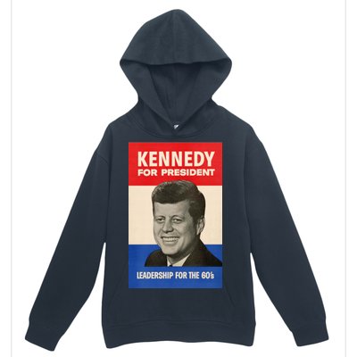 John F. Kennedy 1960 Campaign Vintage Poster Urban Pullover Hoodie