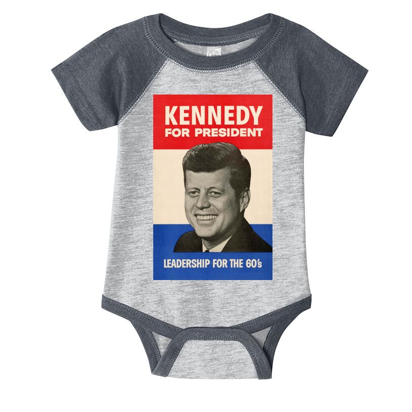 John F. Kennedy 1960 Campaign Vintage Poster Infant Baby Jersey Bodysuit