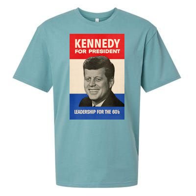 John F. Kennedy 1960 Campaign Vintage Poster Sueded Cloud Jersey T-Shirt