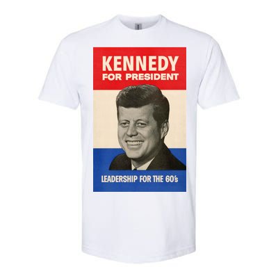 John F. Kennedy 1960 Campaign Vintage Poster Softstyle CVC T-Shirt