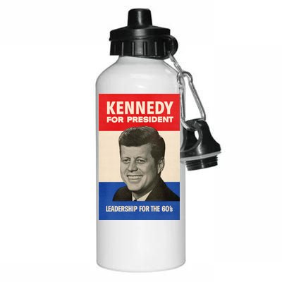 John F. Kennedy 1960 Campaign Vintage Poster Aluminum Water Bottle