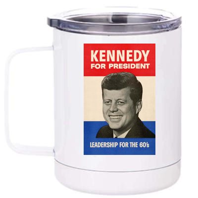 John F. Kennedy 1960 Campaign Vintage Poster 12 oz Stainless Steel Tumbler Cup