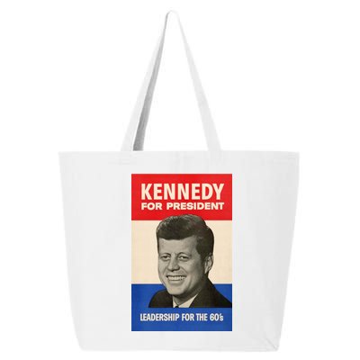 John F. Kennedy 1960 Campaign Vintage Poster 25L Jumbo Tote