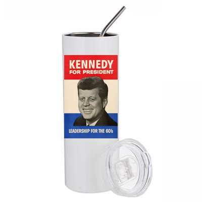 John F. Kennedy 1960 Campaign Vintage Poster Stainless Steel Tumbler