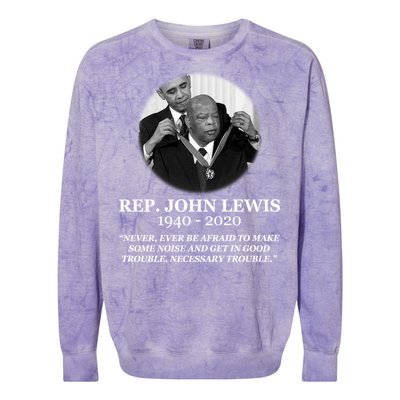 John Lewis Medal Of Freedom RIP 1940-2020 Colorblast Crewneck Sweatshirt