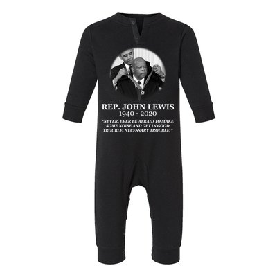 John Lewis Medal Of Freedom RIP 1940-2020 Infant Fleece One Piece