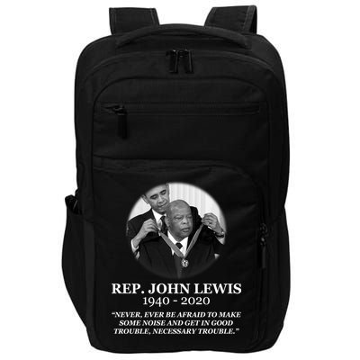 John Lewis Medal Of Freedom RIP 1940-2020 Impact Tech Backpack