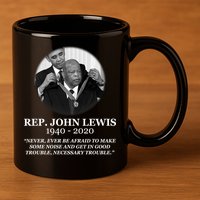 John Lewis Medal Of Freedom RIP 1940-2020 11oz C Handle Ceramic Mug