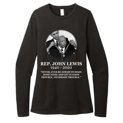 John Lewis Medal Of Freedom RIP 1940-2020 Womens CVC Long Sleeve Shirt