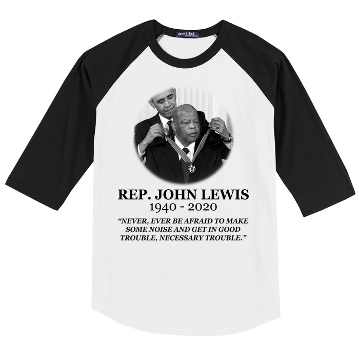 John Lewis Medal Of Freedom RIP 1940-2020 Baseball Sleeve Shirt