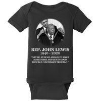 John Lewis Medal Of Freedom RIP 1940-2020 Baby Bodysuit