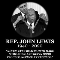 John Lewis Medal Of Freedom RIP 1940-2020 Baby Bodysuit