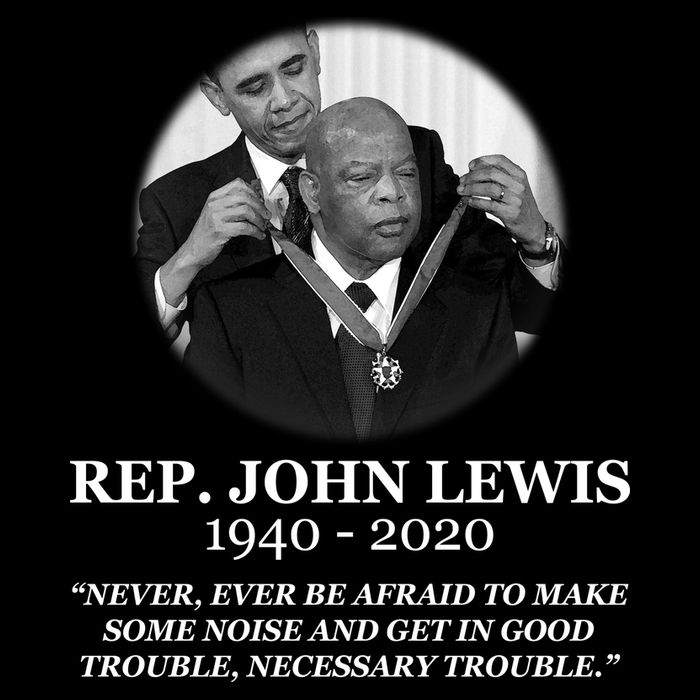 John Lewis Medal Of Freedom RIP 1940-2020 Baby Bodysuit