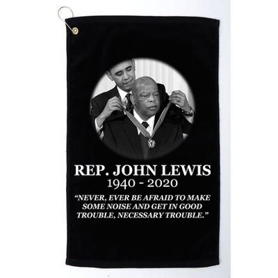 John Lewis Medal Of Freedom RIP 1940-2020 Platinum Collection Golf Towel