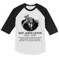 John Lewis Medal Of Freedom RIP 1940-2020 Kids Colorblock Raglan Jersey