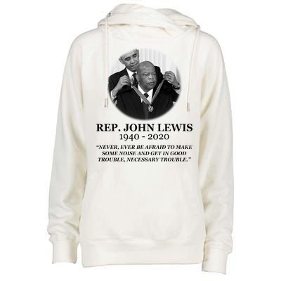 John Lewis Medal Of Freedom RIP 1940-2020 Womens Funnel Neck Pullover Hood