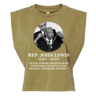 John Lewis Medal Of Freedom RIP 1940-2020 Garment-Dyed Women's Muscle Tee