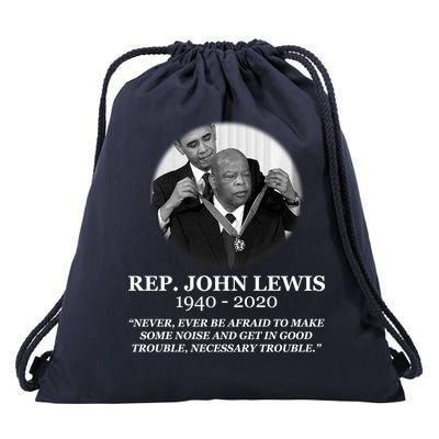 John Lewis Medal Of Freedom RIP 1940-2020 Drawstring Bag