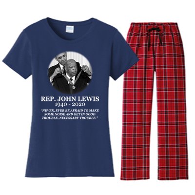 John Lewis Medal Of Freedom RIP 1940-2020 Women's Flannel Pajama Set