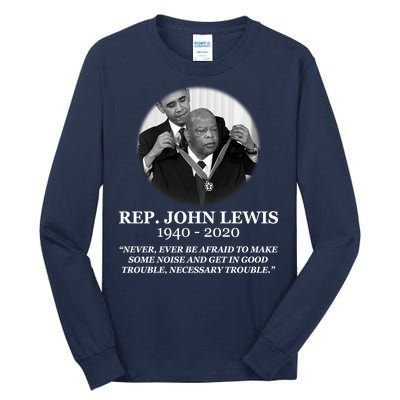 John Lewis Medal Of Freedom RIP 1940-2020 Tall Long Sleeve T-Shirt