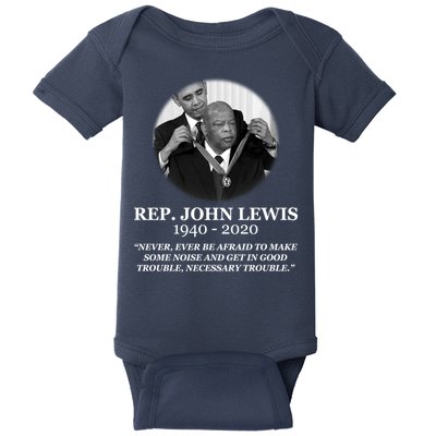 John Lewis Medal Of Freedom RIP 1940-2020 Baby Bodysuit