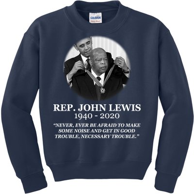 John Lewis Medal Of Freedom RIP 1940-2020 Kids Sweatshirt