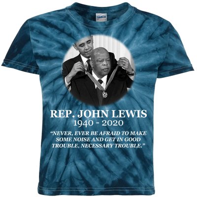 John Lewis Medal Of Freedom RIP 1940-2020 Kids Tie-Dye T-Shirt