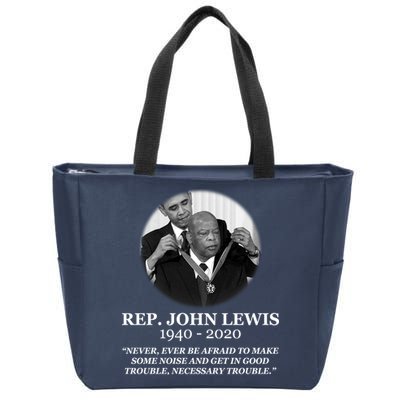 John Lewis Medal Of Freedom RIP 1940-2020 Zip Tote Bag