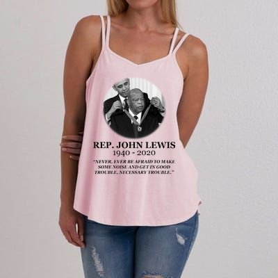 John Lewis Medal Of Freedom RIP 1940-2020 Women's Strappy Tank