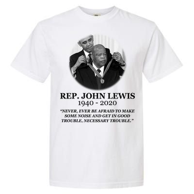 John Lewis Medal Of Freedom RIP 1940-2020 Garment-Dyed Heavyweight T-Shirt