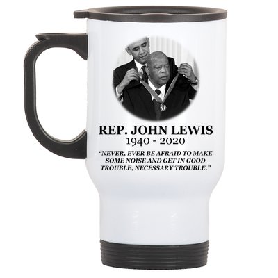 John Lewis Medal Of Freedom RIP 1940-2020 Stainless Steel Travel Mug