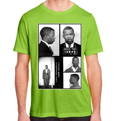 John Lewis Mug Shots Civil Rights Leader Adult ChromaSoft Performance T-Shirt