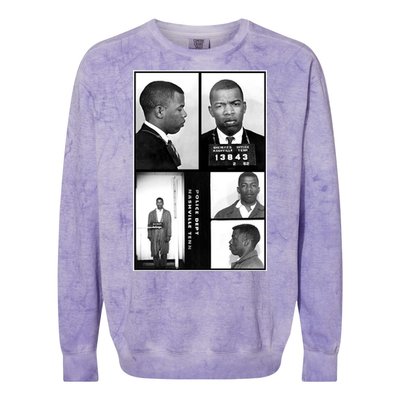 John Lewis Mug Shots Civil Rights Leader Colorblast Crewneck Sweatshirt