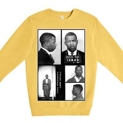 John Lewis Mug Shots Civil Rights Leader Premium Crewneck Sweatshirt