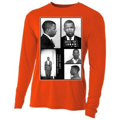 John Lewis Mug Shots Civil Rights Leader Cooling Performance Long Sleeve Crew